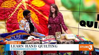 Briarwood Arts Center Old Fashioned Hand Quilting Anniversary with Stephany Brown on WLBT Studio 3 [upl. by Sydney]