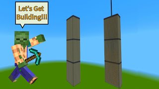 🔥How To Build the BEAUTIFUL Twin Towers in Minecraft [upl. by Ainesy]