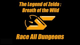 SPEEDONS 5 BOTW Race All Dungeons [upl. by Nesline]