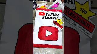 Youtube blind bag unboxing Thanks for 100 subscriber🥹❤ shorts blindbag unboxing asmr [upl. by Ahsuat]