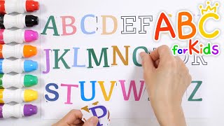 Learn the alphabet D by dotting it for children  Putting the alphabet in place from A to Z [upl. by Oruam]