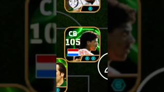 105 Rijkaard Best Training amp Booster Guide In Efootball 25 pesarea efootball shorts viralvideo [upl. by Ribal]