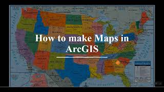 Basic GIS  10 How to make Study area map in ArcMap [upl. by Froehlich847]