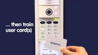 Mobotix Product Overview How to Teach in RFID Cards on T24 or T25 Door Station [upl. by Elokyn764]