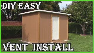 HOW TO INSTALL A SHED GABLE VENT  HOW TO BUILD A SHED  DIY EASY [upl. by Menides379]