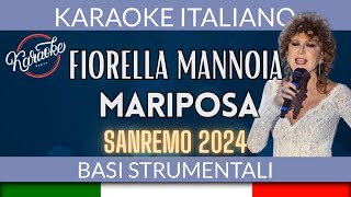 Fiorella Mannoia  Mariposa  Karaoke con cori  Sanremo 2024 🎤 [upl. by Rhonda]