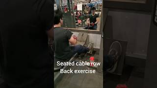 Seated cable row back exercise [upl. by Bigford]