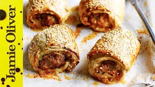 Jamies Quick amp Easy Sausage Roll Recipe [upl. by Bartlett]