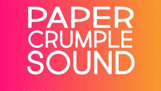 Paper Crumpling SOUND EFFECT [upl. by Blus]