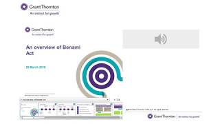 Grant Thornton Webinar Overview of Benami Act [upl. by Owena778]