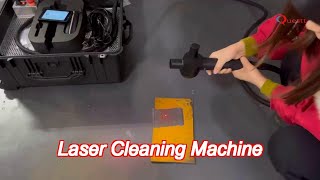 100w 200w suitcase fiber laser cleaner with touch screen and jpt source [upl. by Siwel480]