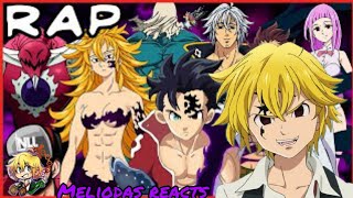 Meliodas reacts to ten commandments rap by non like joshua [upl. by Marduk798]