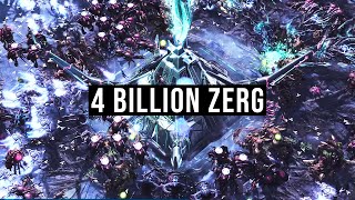 StarCraft 2 LotV  Last Stand  4 Billion Zerg Brutal minimal upgrades [upl. by Ardnas]