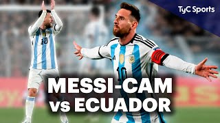 LA NOCHE DE LIONEL MESSI vs ECUADOR ⚽ GOLAZO DE TIRO LIBRE PIDIÓ CAMBIO ENOJO CON EL ÁRBITRO Y MÁS [upl. by Ez]