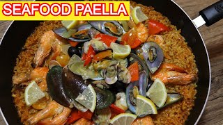 How to Cook Seafood Paella PinoyStyle  Pinoy Easy Recipes [upl. by Burrell]