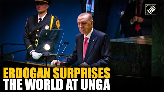 Erdogan refrains from addressing Kashmir issue at UNGA for the first time in years [upl. by Yrrum]