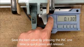 Using INC feature to compensate for kerf during offcuts [upl. by Nettirb]