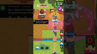 Can lumberjacks and execution can 3 crown 👑 clashroyale supercell shorts [upl. by Tedric]