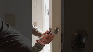 Trick for installing deadbolt lock perfectly [upl. by Noned]