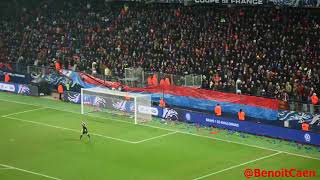 Ambiance Caen  Lyon Coupe de France 1 mars 2018 [upl. by Dolora548]