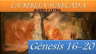 LA BIBLIA HABLADA Reina Valera 1960 Audio y Letra GENESIS CAPITULO 16  20 [upl. by Rochette]