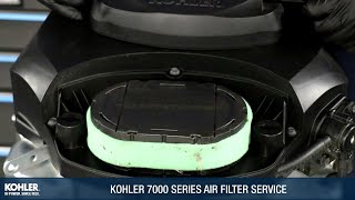 KOHLER 7000 Air Filter Service [upl. by Edgardo]