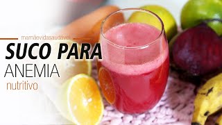 SUCO QUE AJUDA A COMBATER ANEMIA [upl. by Lebasiairam]