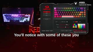 Redragon K631 PRO SE Keyboard Backlights amp macros Setting Tutorial [upl. by Ycats841]