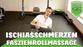 Ischiasschmerzen loswerden mit der Faszienrollmassage [upl. by Odrarej]