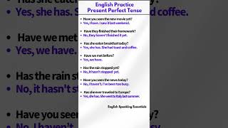 Present Perfect  Questions and Answers [upl. by Trask]