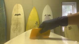 Seal coating a surfboard [upl. by Llertal903]