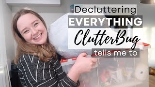 Decluttering EVERYTHING ClutterBug Tells Me to  Journey to Minimalism 2022 [upl. by Jeffie]