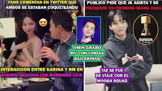 😮 RM Y KARINA DE AESPA COQUETEANTAE SE FUE DE VIAJE CON WOOGA SQUADJM GRABÓ MV CON BAILARINAS [upl. by Giovanni]