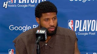 Paul George talks Game 5 Loss vs Mavericks Postgame Interview [upl. by Airetnohs]