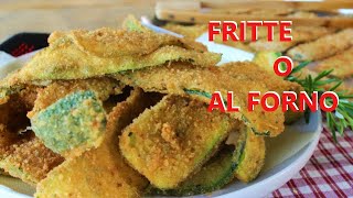 ECCO COME FARE LE ZUCCHINE PANATE FRITTE E AL FORNO ricetta zucchine panate fritte 5 TRUCCHI [upl. by Ethan]