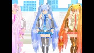 【MMD】 Bakunyumorion 【Aki Yuki and Sakura Miku】 1080p [upl. by Melliw]