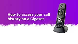 How to access call History on a Gigaset [upl. by Mechelle]