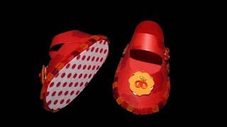 Babyschuhe aus Papier  Bastelanleitung [upl. by Possing663]