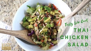 Low Carb Thai Chicken Salad  HIITBURN Carb Cycling Recipes [upl. by Gaut152]