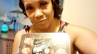 Adrienne Slays Is Back is live Italian Style Meatballs amp Noodles [upl. by Ahc780]