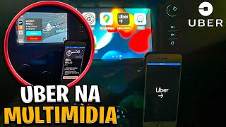 COMO COLOCAR O APLICATIVO DA UBER NA MULTIMÍDIA mylink uber uberrio [upl. by Priestley]