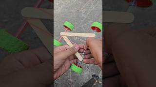 How to Make a Powerful Ice Cream Stick Car DIY Project shorts youtubeshort viral [upl. by Wendye]