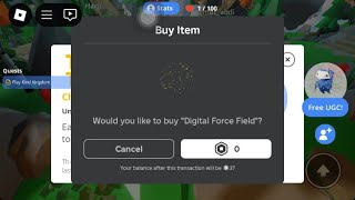 Getting Digital Force Field Free Limited UGC in roblox [upl. by Asirahc]