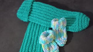 Crochet chaussettes côtes anglaises au crochet super facile et rapides à faire pour les débutantes [upl. by Wilmette]