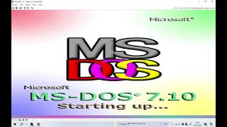 How to install MSDOS 710 in 86Box [upl. by Ebeneser]