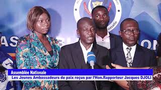 LES JEUNES AMBASSADEURS DE PAIX REÇUS PAR LE RAPPORTEUR DE LASSEMBLÉE NATIONALE JACQUES DJOLI [upl. by Manard595]