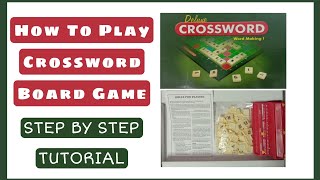 How To Play Deluxe Crossword Board Game  Tutorial Of Board Game  Best Board Game Ever latest 2022 [upl. by Ial]