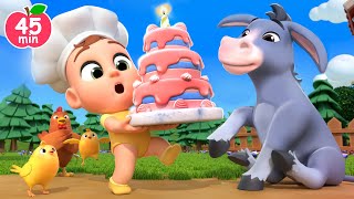 Veggie Cake for Animals 🫏🐮 Pat a Cake Song  Lalafun Nursery Rhymes amp Kids Songs [upl. by Llednar771]