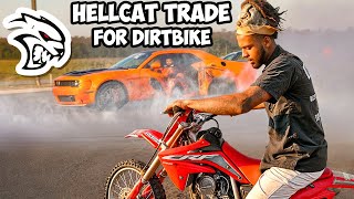 Trading My Dirt Bike For A Hellcat Redeye   Braap Vlogs [upl. by Sellig]