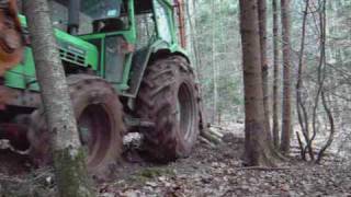 Deutz 6206 AS mit Ritter Forstaufbau bei der Arbeit [upl. by Asit241]